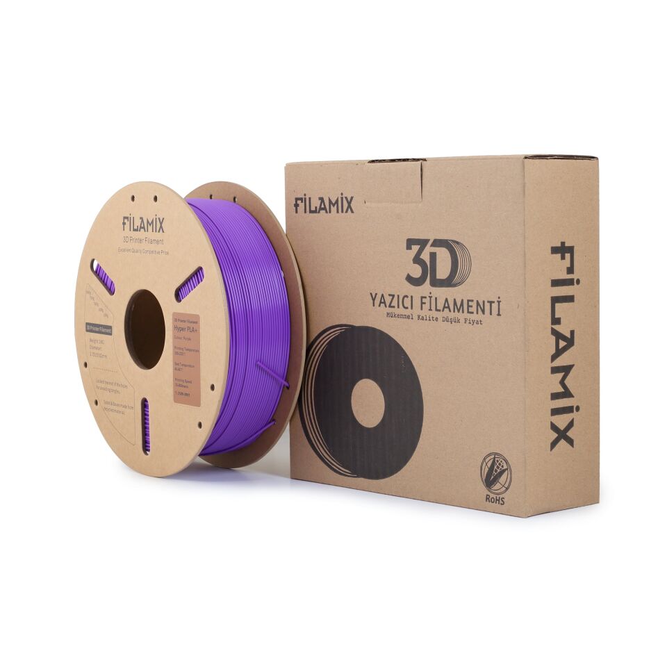 FİLAMİX Hyper PLA+ Mor Filament 1,75mm 1kg - bisiparisver