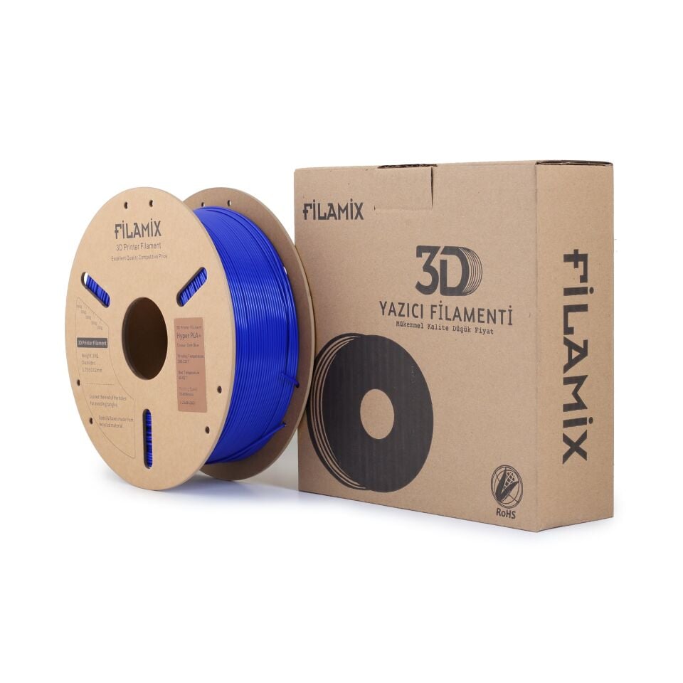 FİLAMİX Hyper PLA+ Koyu Mavi Filament 1,75mm 1kg - bisiparisver