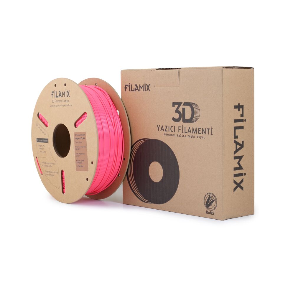 FİLAMİX Hyper PLA+ Gül (Rose) Rengi Filament 1,75mm 1kg - bisiparisver