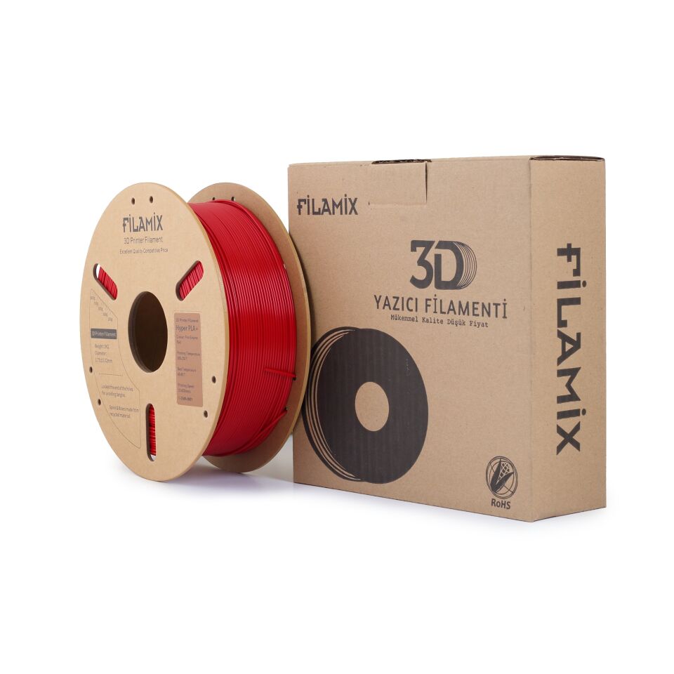 FİLAMİX Hyper PLA+ Ateş Kırmızısı Filament 1,75mm 1kg - bisiparisver