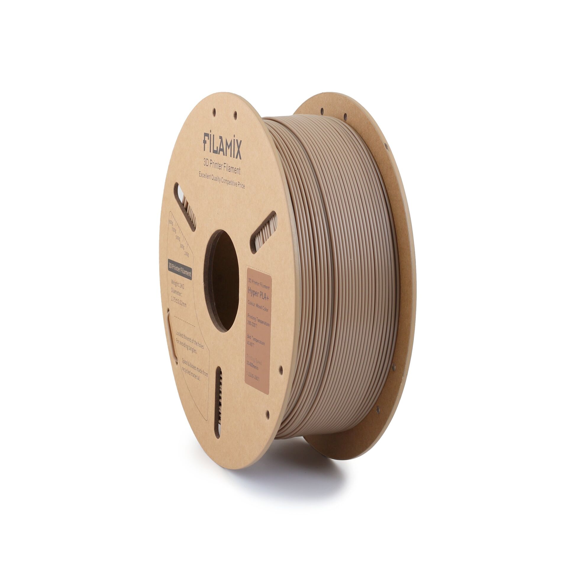 FİLAMİX Hyper PLA+ Ahşap (Wood) Rengi Filament 1,75mm 1kg - bisiparisver
