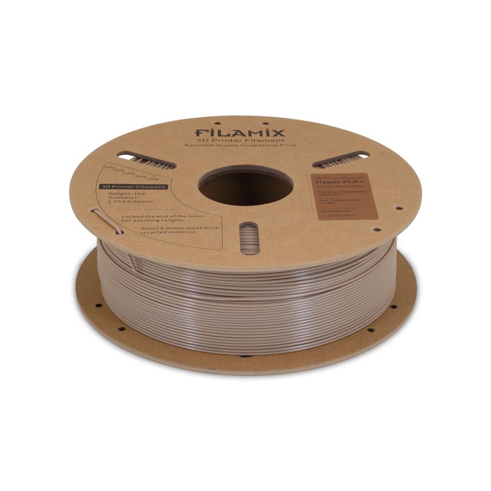 FİLAMİX Hyper PLA+ Ahşap (Wood) Rengi Filament 1,75mm 1kg - bisiparisver