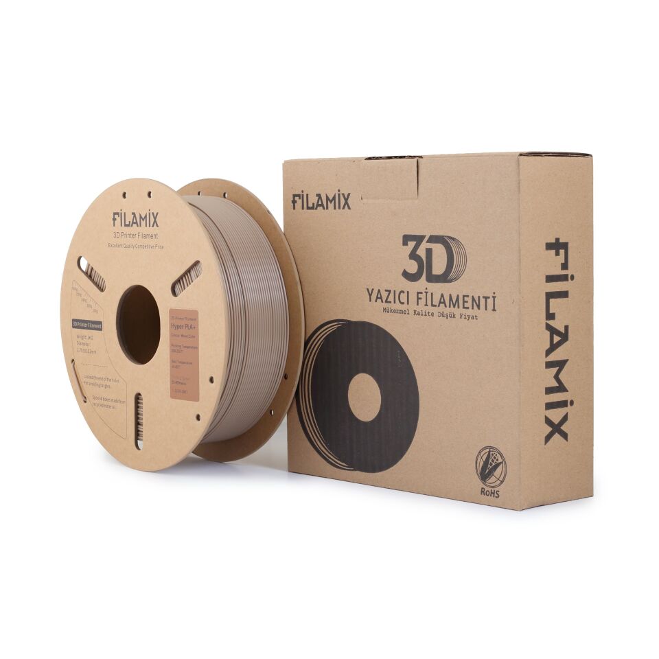 FİLAMİX Hyper PLA+ Ahşap (Wood) Rengi Filament 1,75mm 1kg - bisiparisver