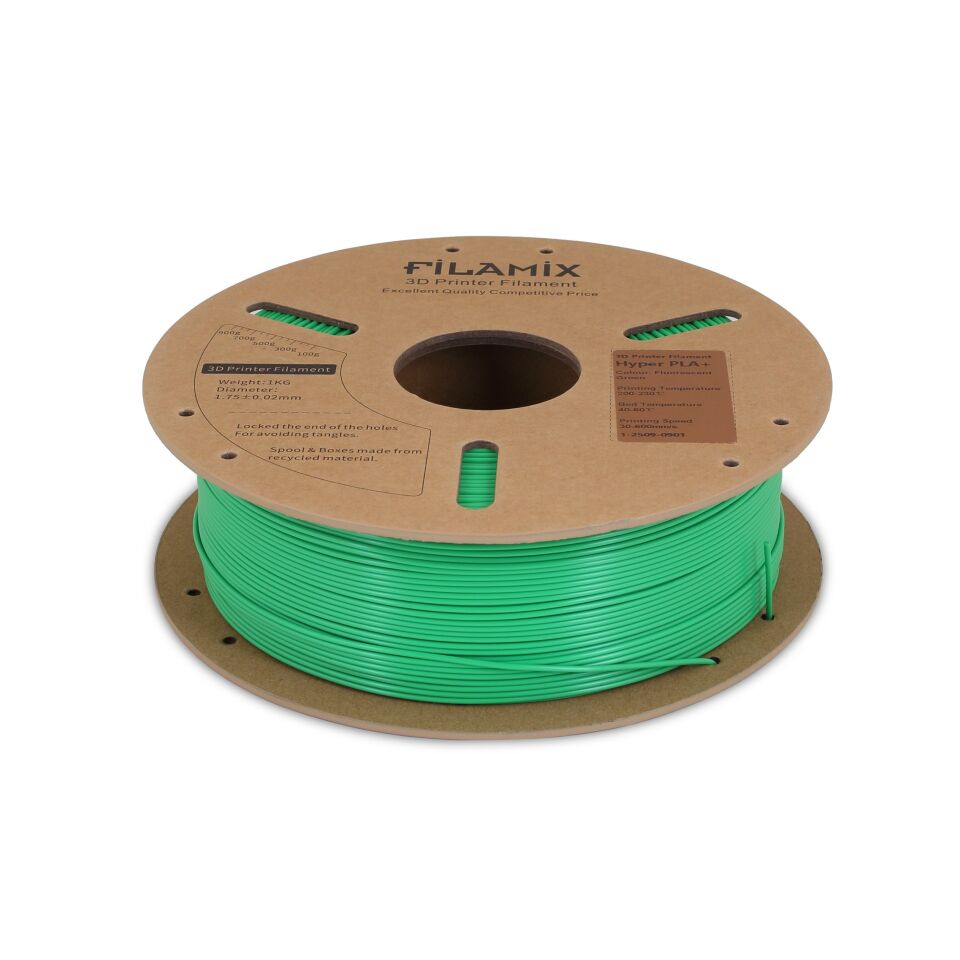 FİLAMİX Hyper PLA+ Floresan Yeşili Filament 1,75mm 1kg - bisiparisver