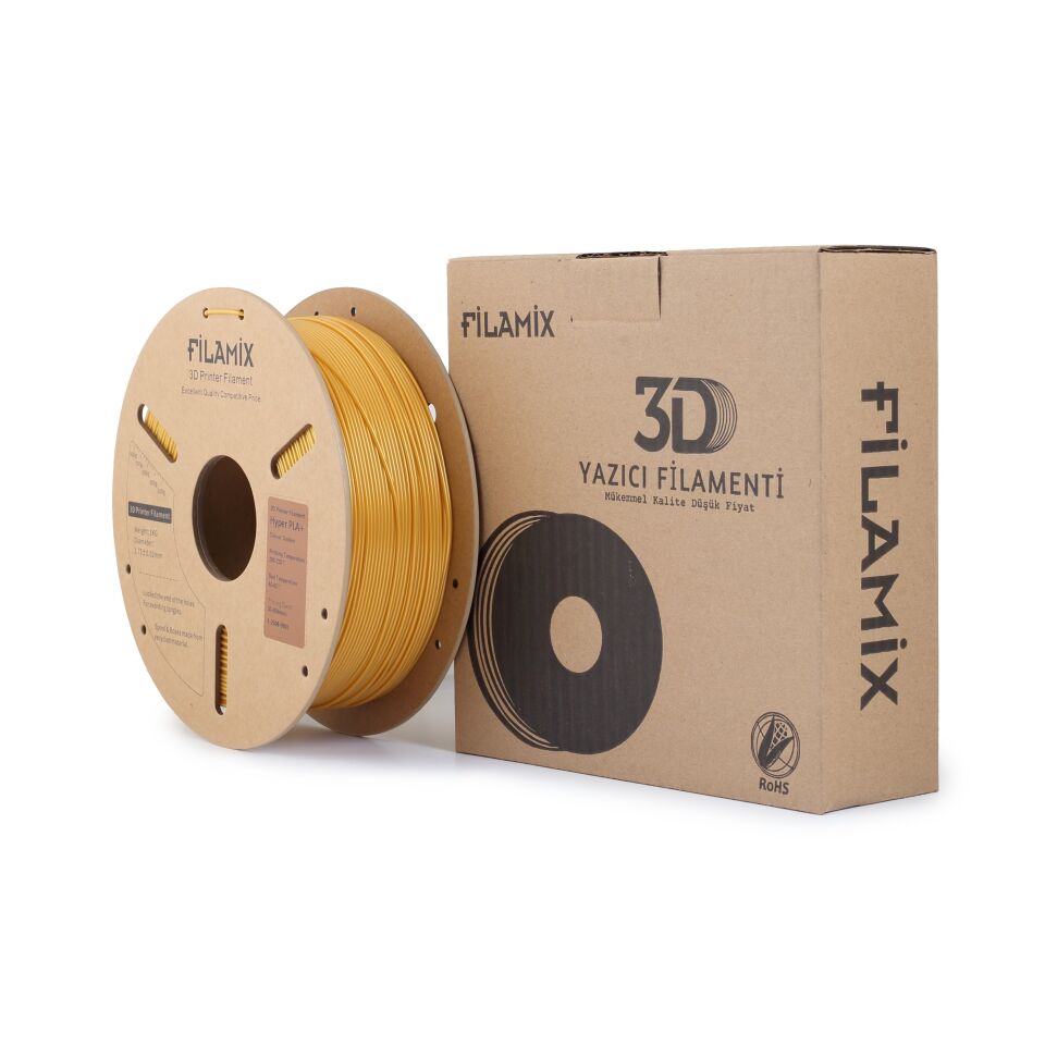 FİLAMİX Hyper PLA+ Altın Rengi Filament 1,75mm 1kg - bisiparisver