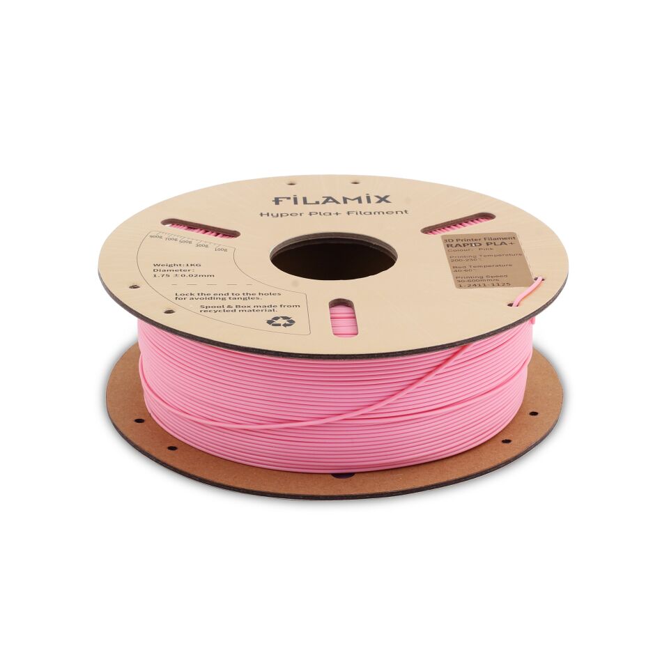 FİLAMİX Hyper PLA+ Pembe Filament 1,75mm 1kg - bisiparisver
