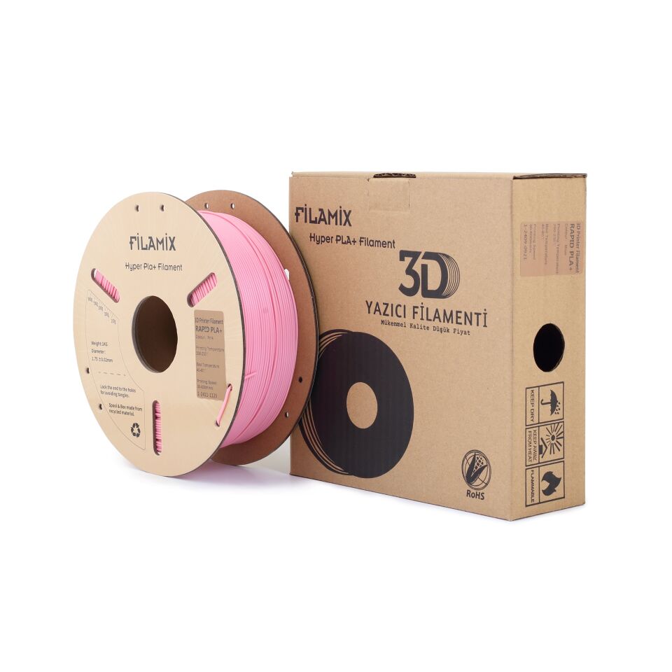FİLAMİX Hyper PLA+ Pembe Filament 1,75mm 1kg - bisiparisver