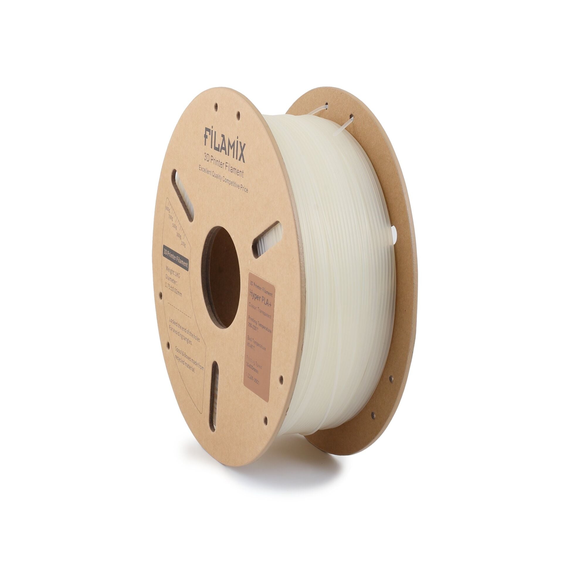 FİLAMİX Hyper PLA+ Şeffaf (Transparan) Filament 1,75mm 1kg - bisiparisver