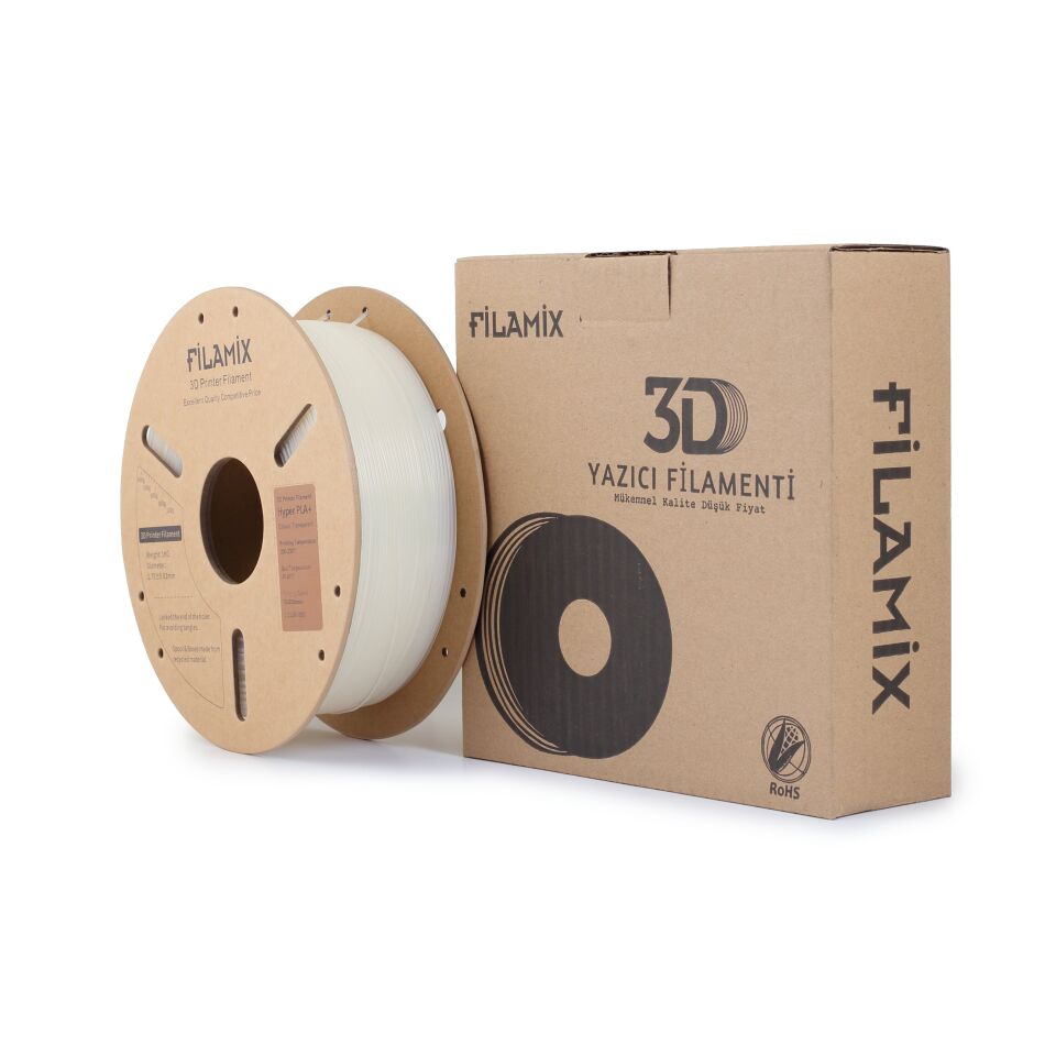 FİLAMİX Hyper PLA+ Şeffaf (Transparan) Filament 1,75mm 1kg - bisiparisver