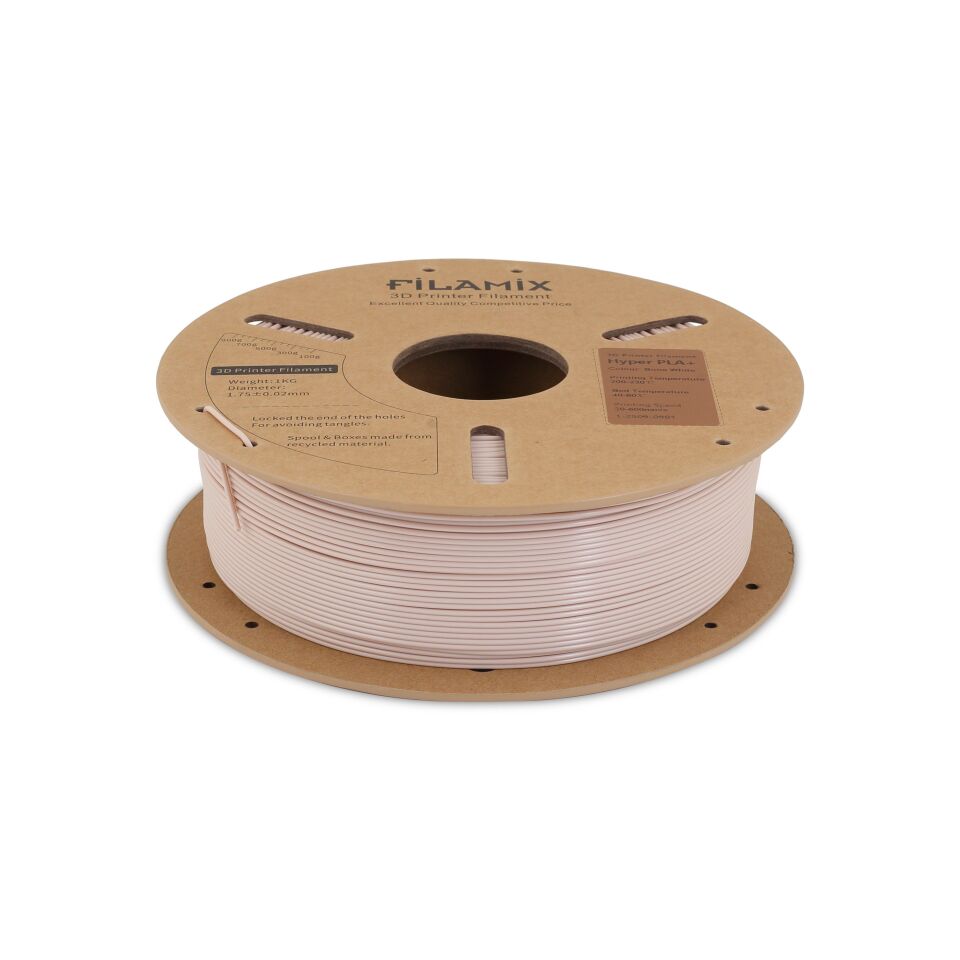 FİLAMİX Hyper PLA+ Kemik Beyazı Filament 1,75mm 1kg - bisiparisver