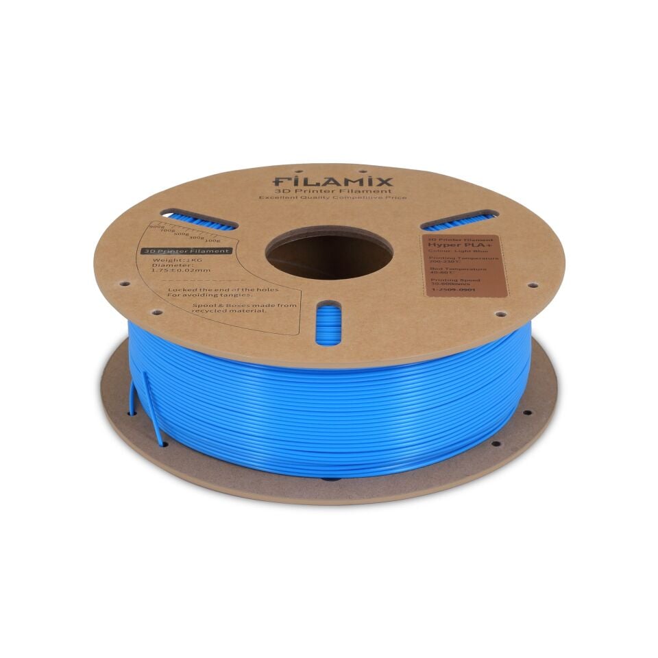 FİLAMİX Hyper PLA+ Açık Mavi Filament 1,75mm 1kg - bisiparisver