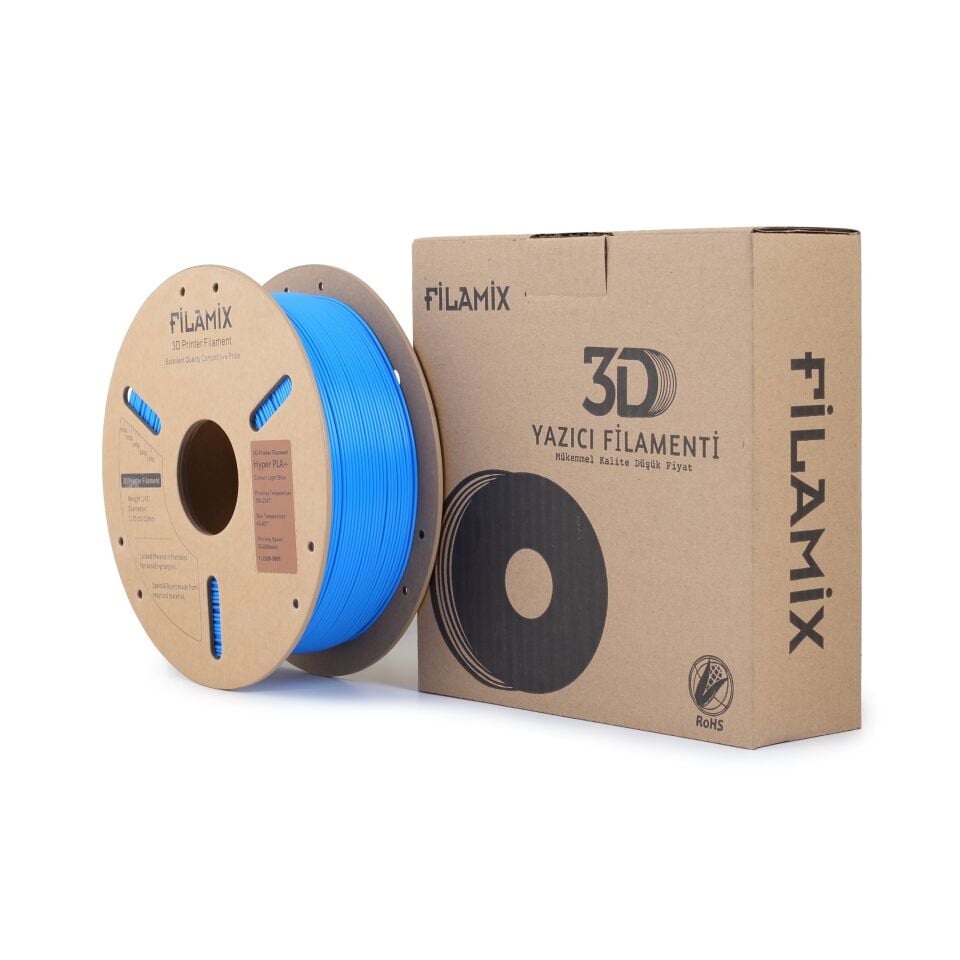 FİLAMİX Hyper PLA+ Açık Mavi Filament 1,75mm 1kg - bisiparisver