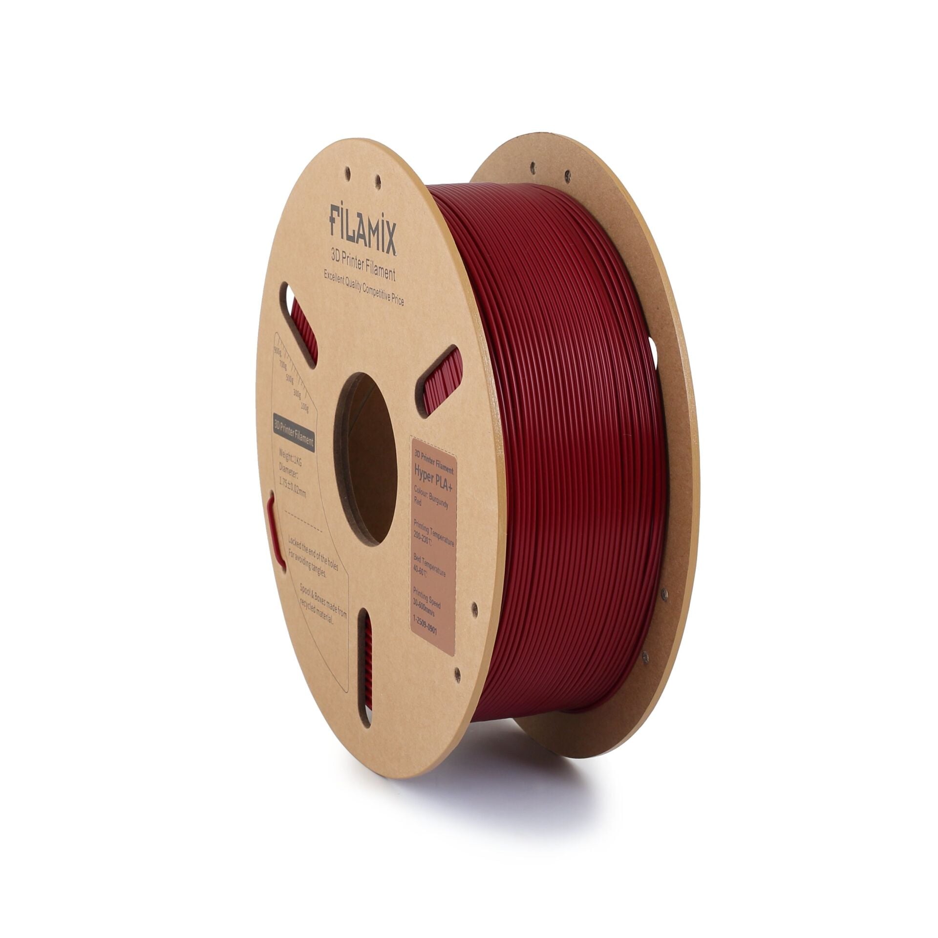 FİLAMİX Hyper PLA+ Bordo Filament 1,75mm 1kg - bisiparisver