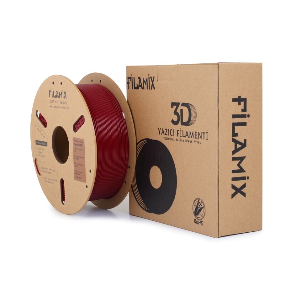 FİLAMİX Hyper PLA+ Bordo Filament 1,75mm 1kg - bisiparisver