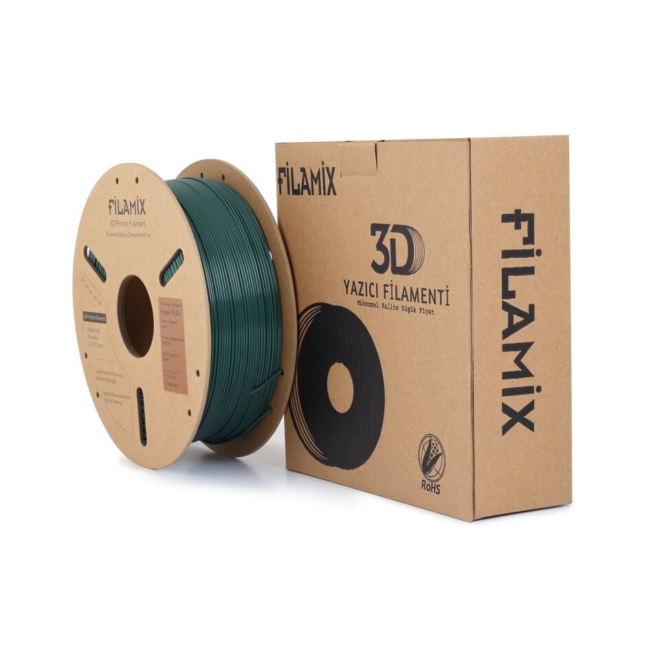 FİLAMİX Hyper PLA+ Gece Yeşili Filament 1,75mm 1kg - bisiparisver