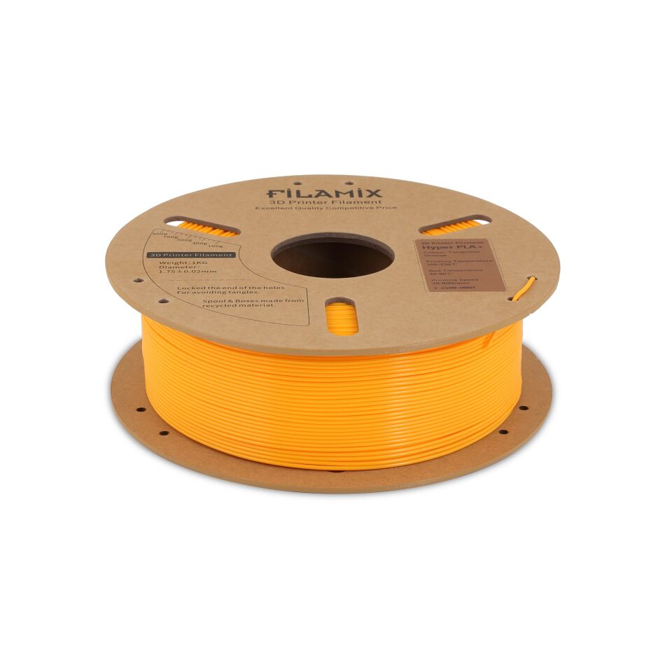 FİLAMİX Hyper PLA+ Mandalina Turuncusu Filament 1,75mm 1kg - bisiparisver