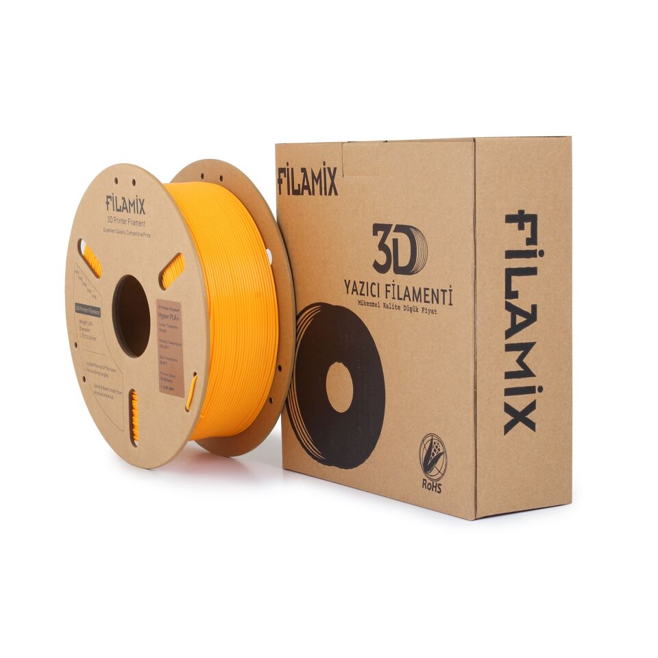 FİLAMİX Hyper PLA+ Mandalina Turuncusu Filament 1,75mm 1kg - bisiparisver