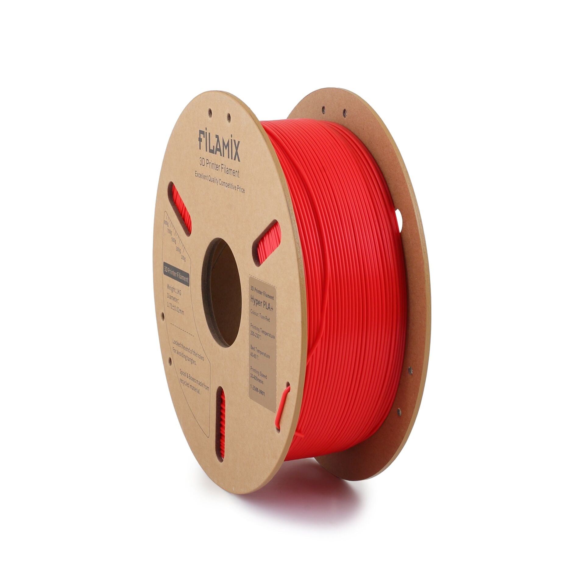 FİLAMİX Hyper PLA+ Saf Kırmızı Filament 1,75mm 1kg - bisiparisver