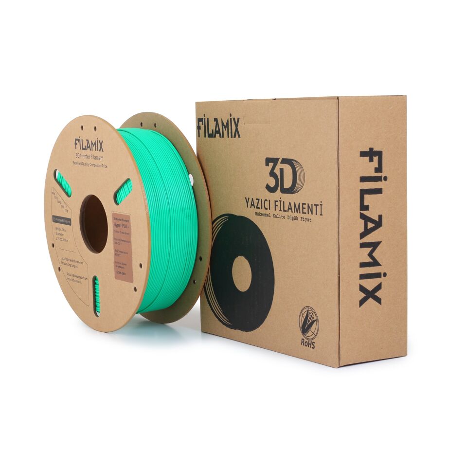 FİLAMİX Hyper PLA+ Çimen Yeşili Filament 1,75mm 1kg - bisiparisver