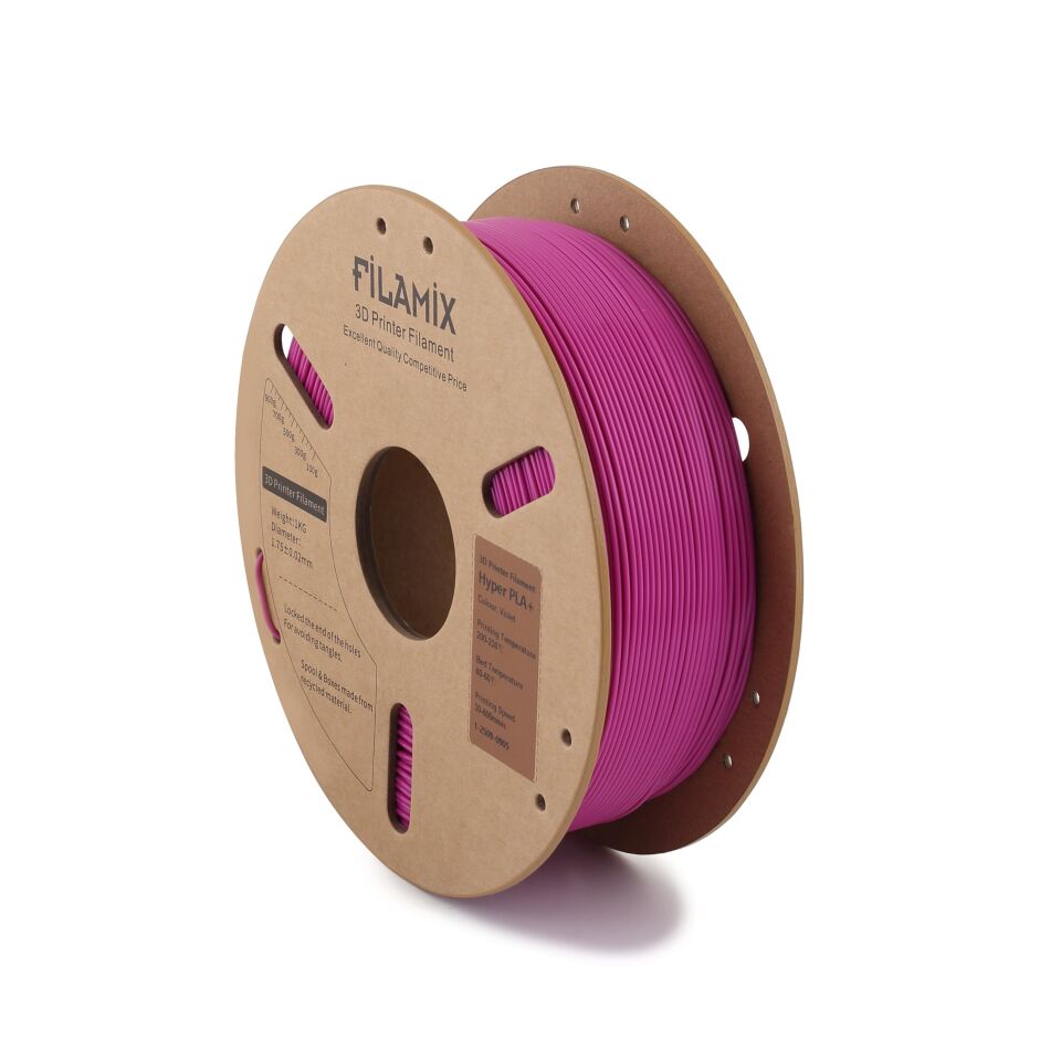 FİLAMİX Hyper PLA+ Menekşe Rengi Filament 1,75mm 1kg - bisiparisver
