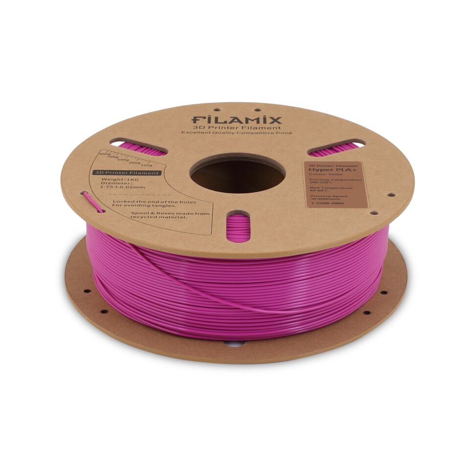 FİLAMİX Hyper PLA+ Menekşe Rengi Filament 1,75mm 1kg - bisiparisver