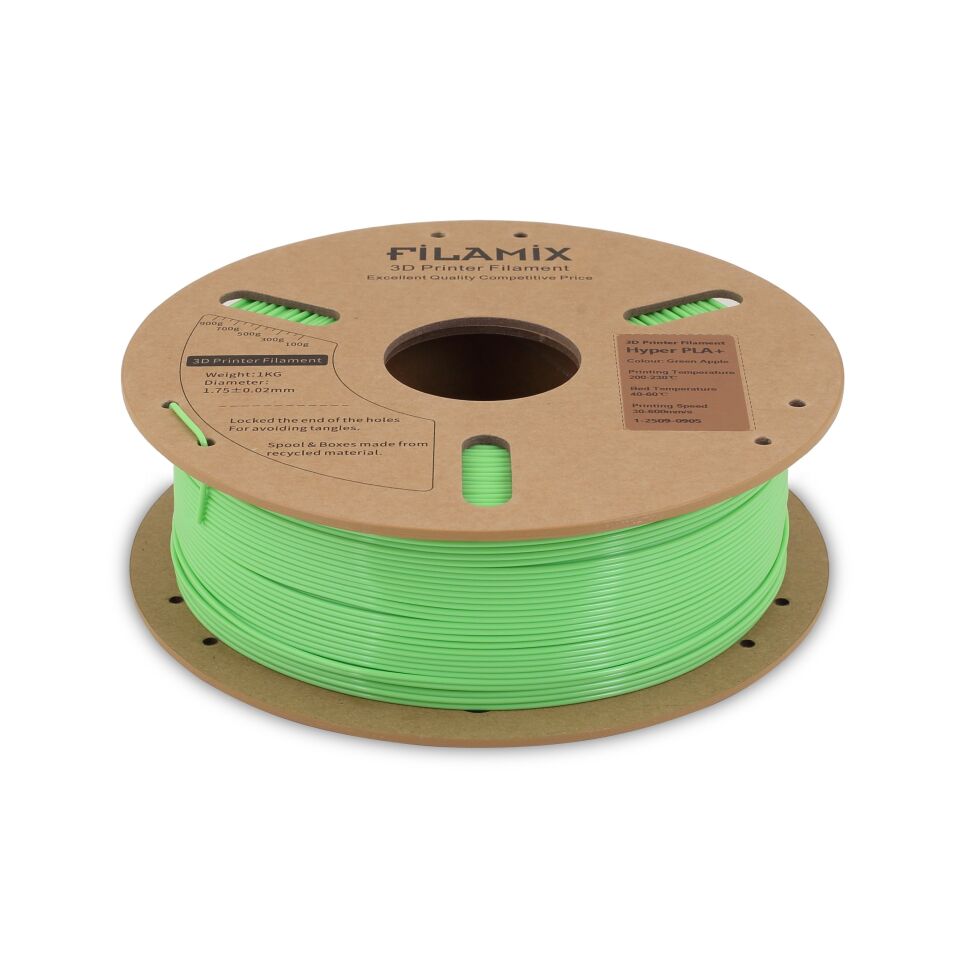 FİLAMİX Hyper PLA+ Elma Yeşili Filament 1,75mm 1kg - bisiparisver