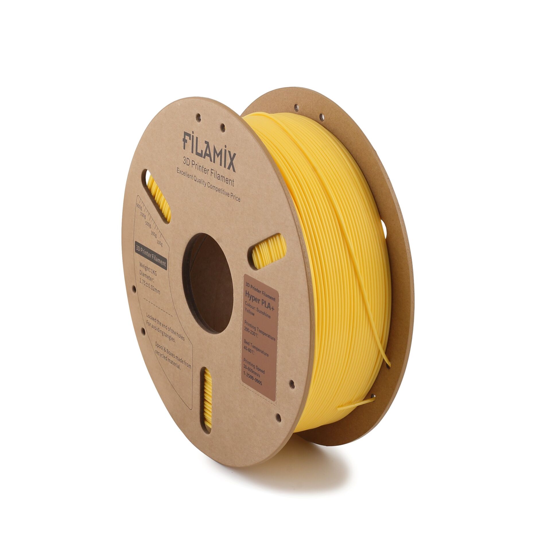 FİLAMİX Hyper PLA+ Güneş Sarısı Filament 1,75mm 1kg - bisiparisver