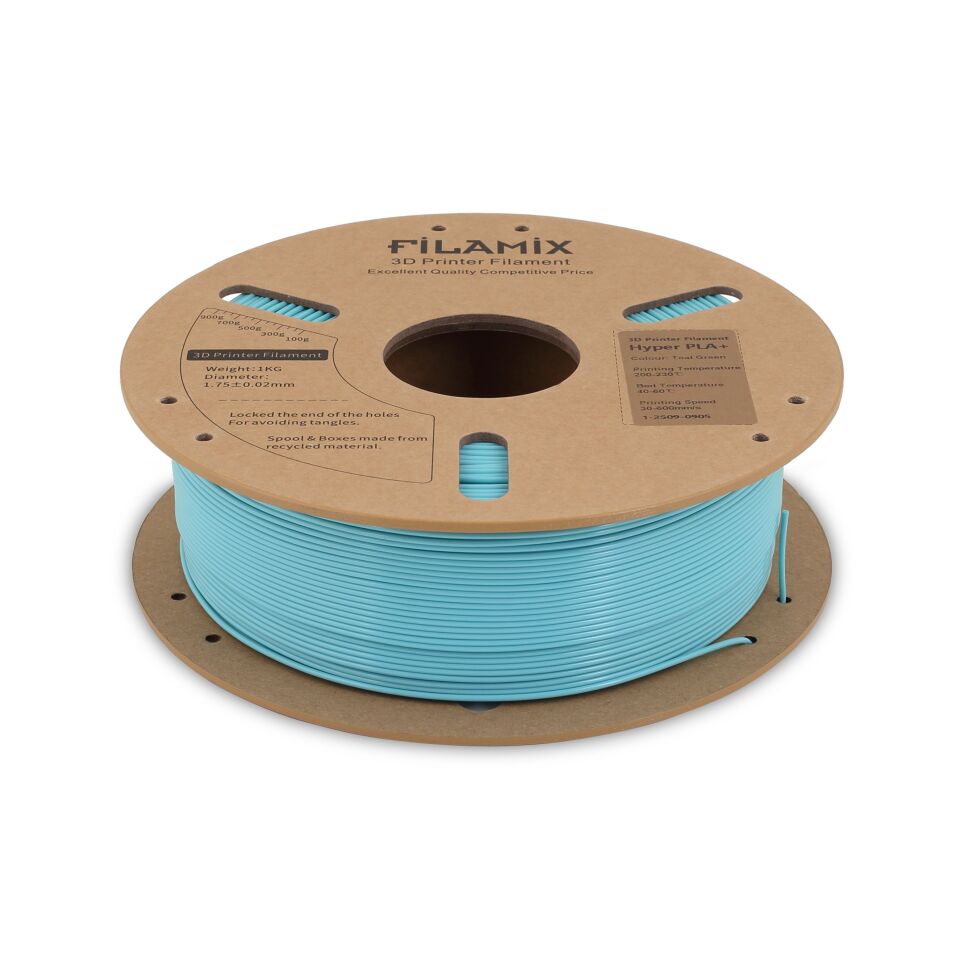 FİLAMİX Hyper PLA+ Camgöbeği Yeşili Filament 1,75mm 1kg - bisiparisver