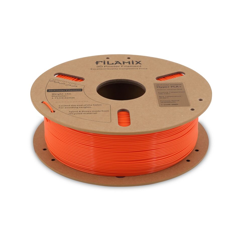 FİLAMİX Hyper PLA+ Kızıl Turuncu Filament 1,75mm 1kg - bisiparisver