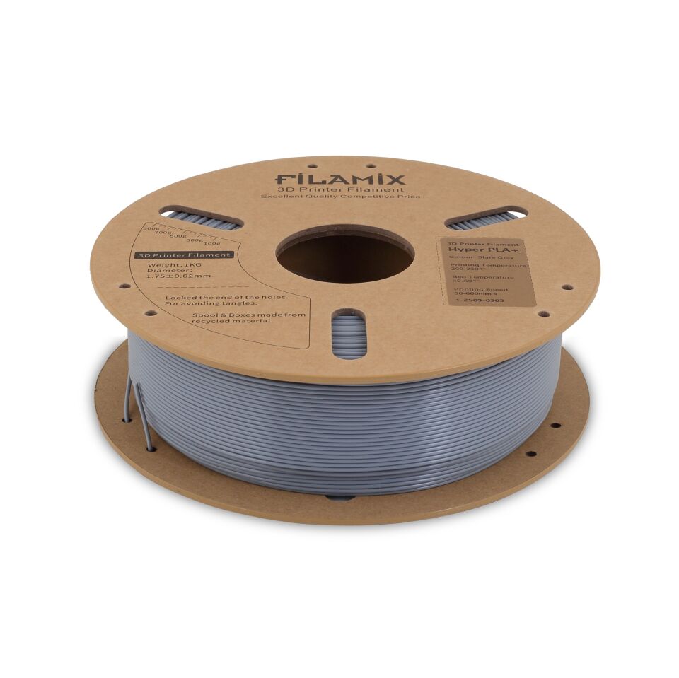 FİLAMİX Hyper PLA+ Taş Gri Filament 1,75mm 1kg - bisiparisver