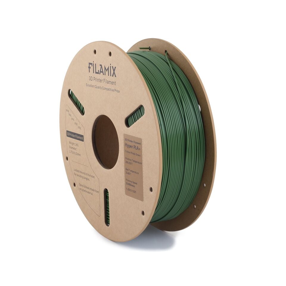 FİLAMİX Hyper PLA+ Haki Yeşil Filament 1,75mm 1kg - bisiparisver