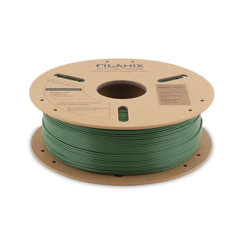 FİLAMİX Hyper PLA+ Haki Yeşil Filament 1,75mm 1kg - bisiparisver