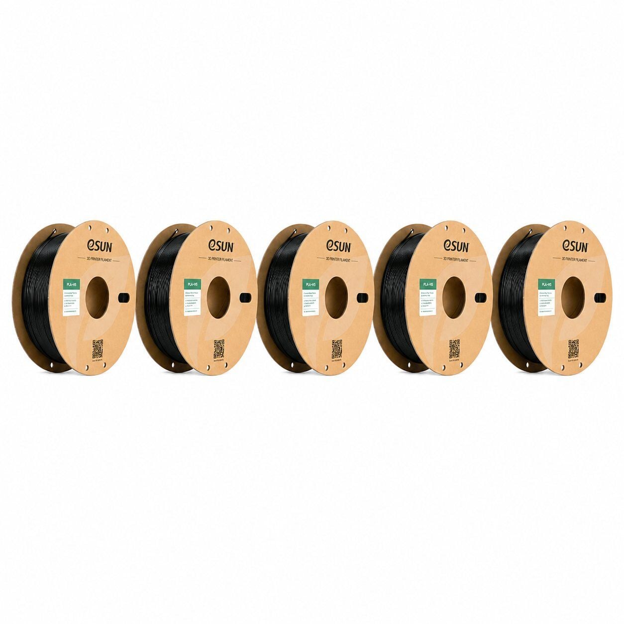 eSUN PLA+HS Siyah Filament Beşli Kutu 1,75mm 1kg - bisiparisver