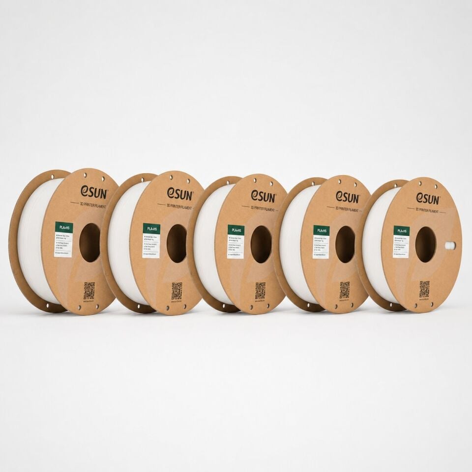 eSUN PLA+HS Beyaz Filament Beşli Kutu 1,75mm 1kg - bisiparisver