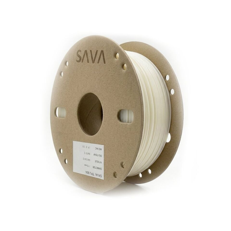 SAVA TPU 95A Beyaz Filament 1,75mm 800g - bisiparisver