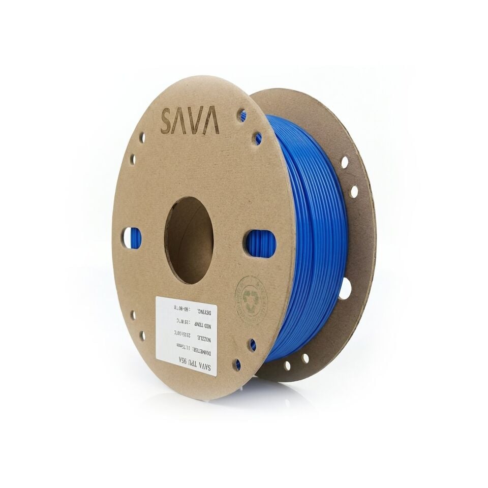 SAVA TPU 95A Saks Mavi Filament 1,75mm 800g - bisiparisver