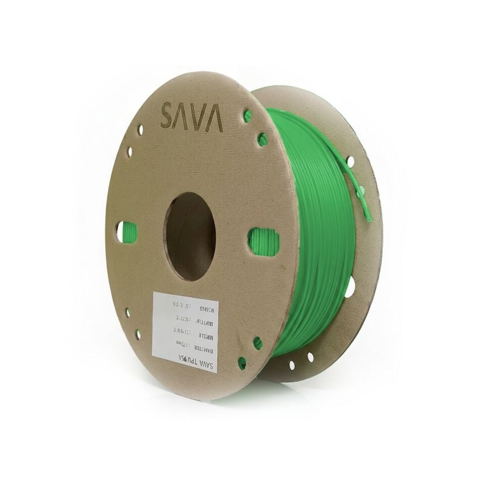 SAVA TPU 95A Yeşil Filament 1,75mm 800g - bisiparisver