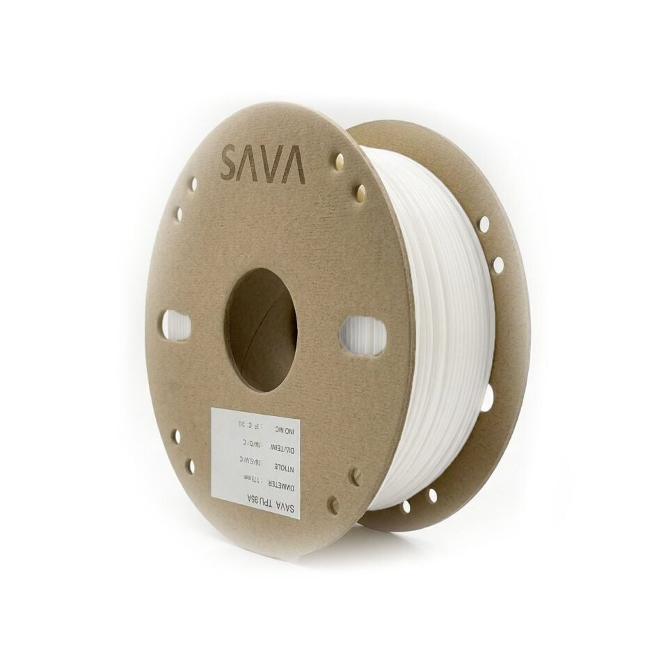SAVA TPU 95A İnci Beyazı Filament 1,75mm 800g - bisiparisver