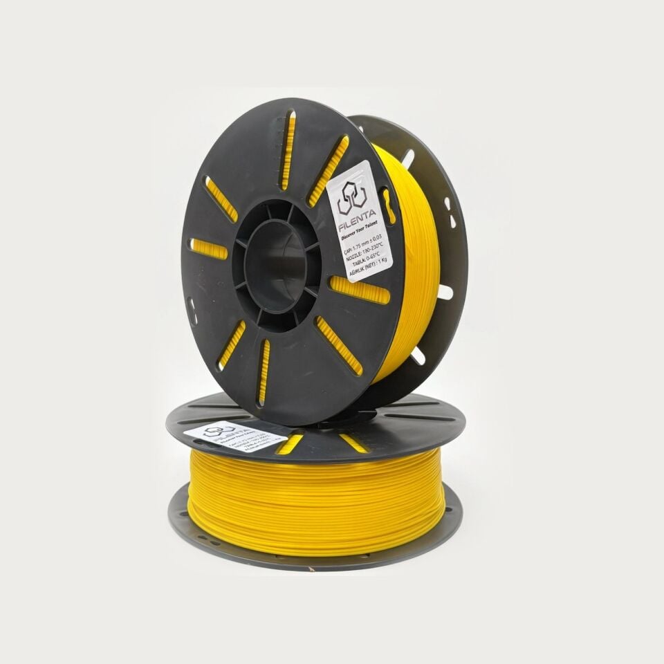 FILENTA PLA Premium Kükürt Sarı Filament 1,75mm 1kg - bisiparisver