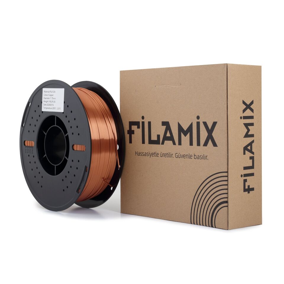 FİLAMİX PLA SILK Bakır Filament 1,75mm 1kg - bisiparisver