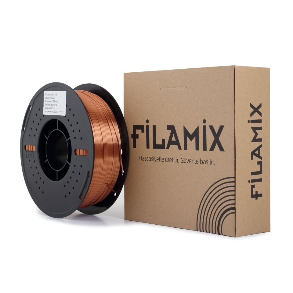 FİLAMİX PLA SILK Bakır Filament 1,75mm 1kg - bisiparisver