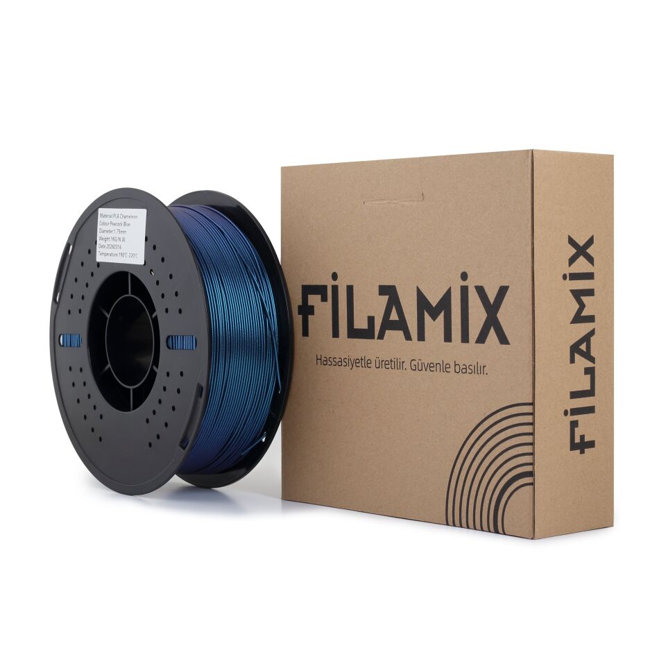 FİLAMİX PLA Chameleon Peacock Blue Filament 1,75mm 1kg - bisiparisver