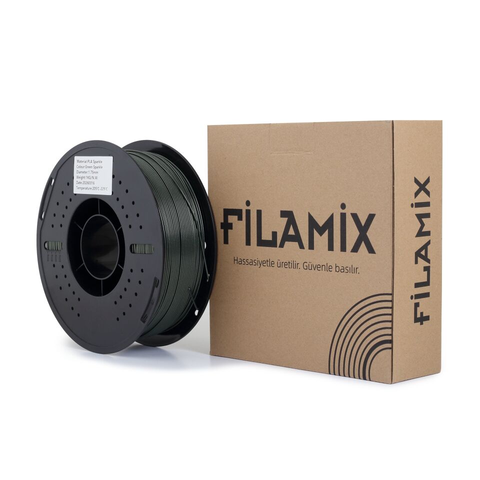 FİLAMİX PLA Sparkle Yeşil Filament 1,75mm 1kg - bisiparisver