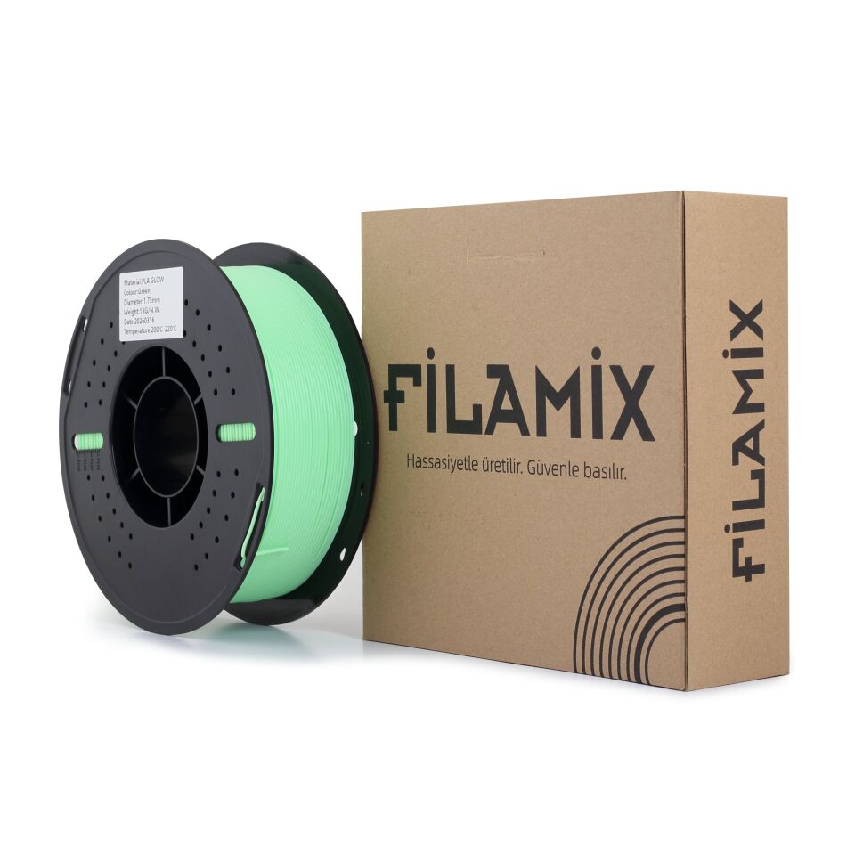 FİLAMİX PLA Glow Yeşil Filament 1,75mm 1kg - bisiparisver