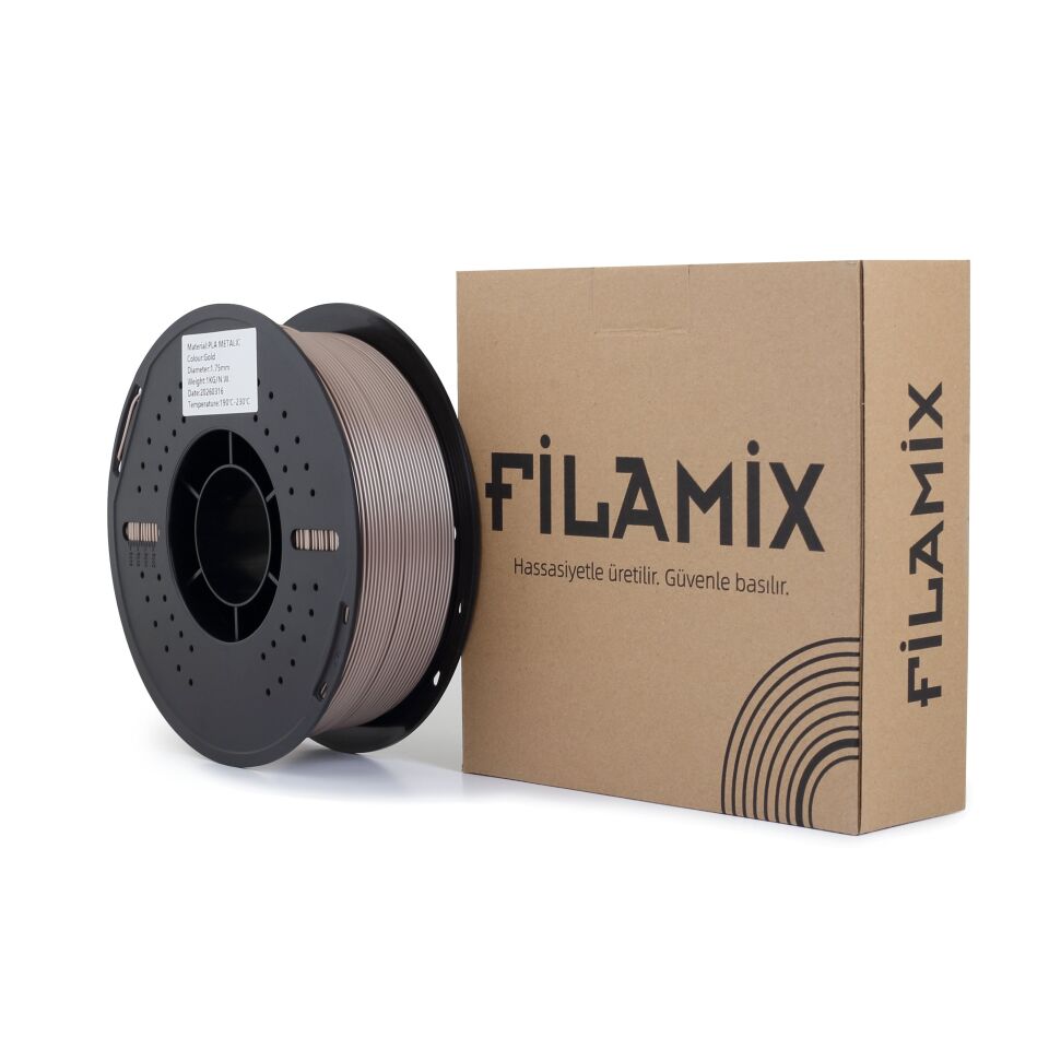 FİLAMİX PLA Metalic Altın Filament 1,75mm 1kg - bisiparisver