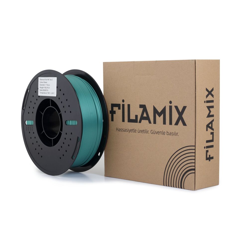 FİLAMİX PLA Metalic Yeşil Filament 1,75mm 1kg - bisiparisver