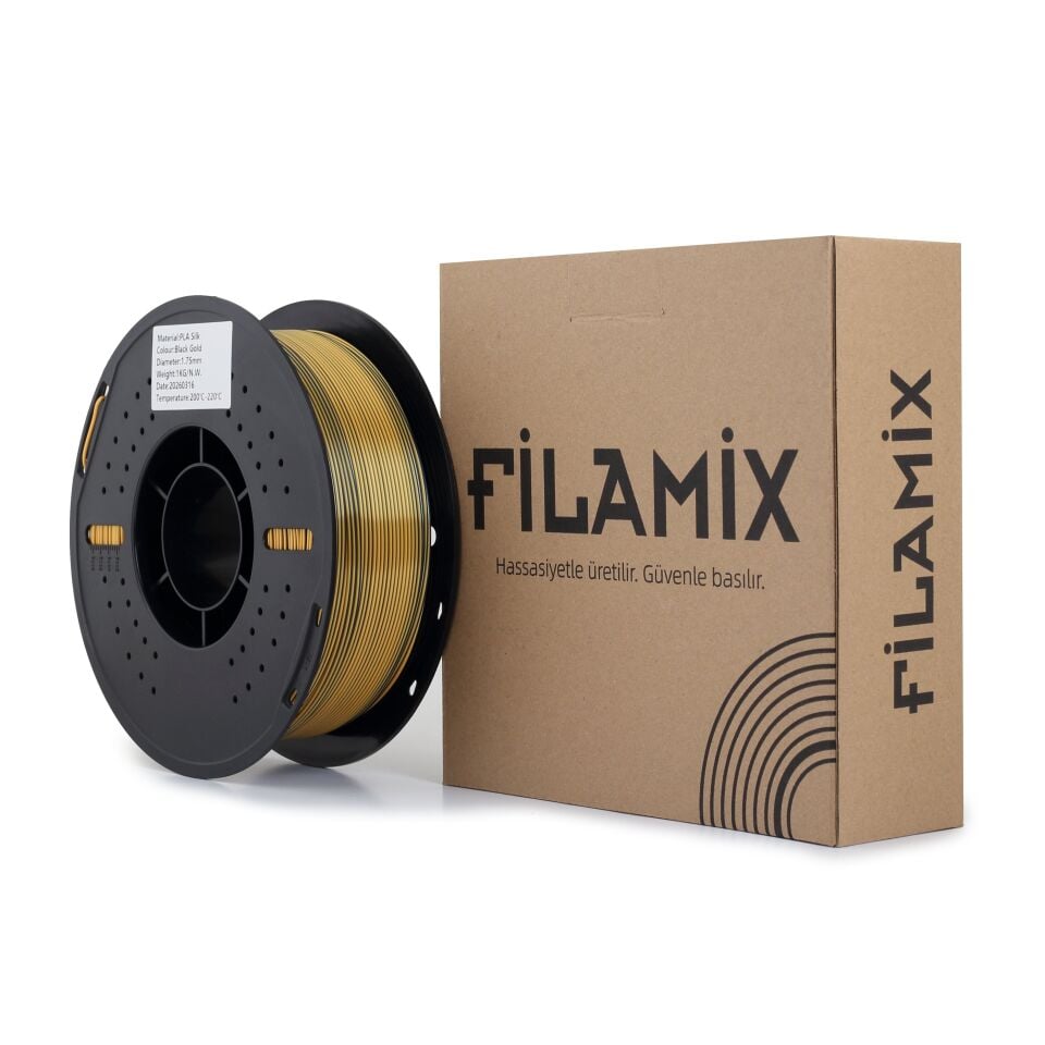 FİLAMİX PLA Magic Siyah / Altın Filament 1,75mm 1kg - bisiparisver