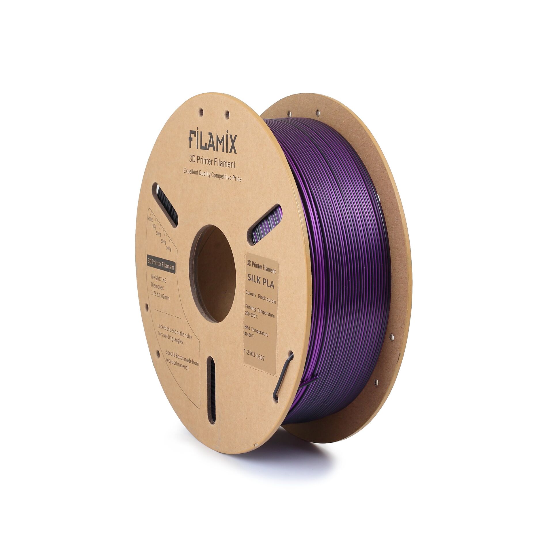FİLAMİX PLA Magic Siyah / Mor Filament 1,75mm 1kg - bisiparisver