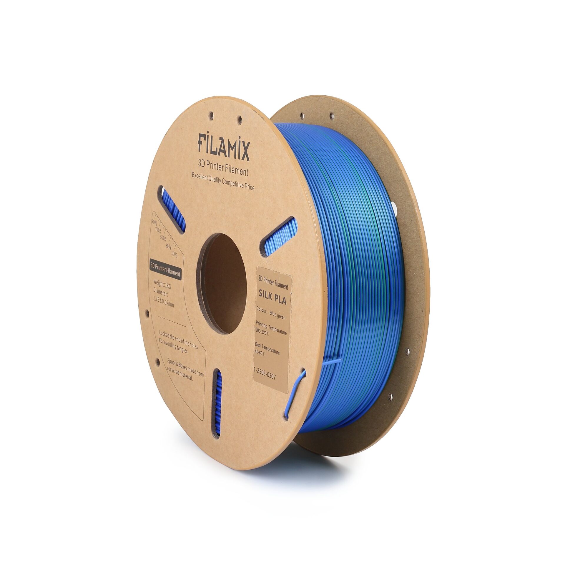 FİLAMİX PLA Magic Mavi / Yeşil Filament 1,75mm 1kg - bisiparisver