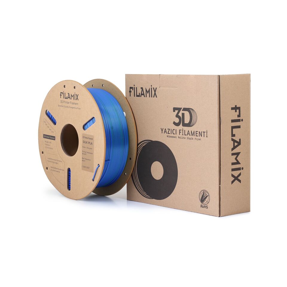 FİLAMİX PLA Magic Mavi / Yeşil Filament 1,75mm 1kg - bisiparisver